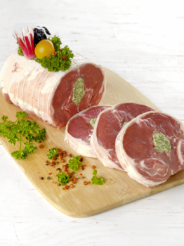 Baronnet d'agneau au beurre d'ail