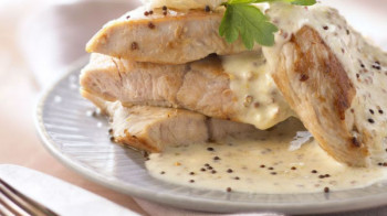 Escalope à la crème x 2