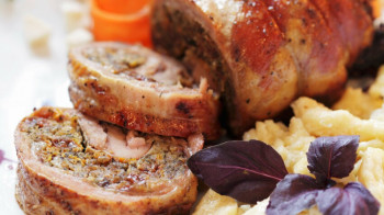 Rôti de veau farci forestier